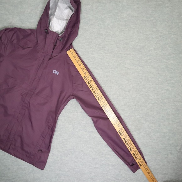 Outdoor Research Apollo Rain Jacket Women's Small Purple Waterproof Hooded Shell - Picture 9 of 9